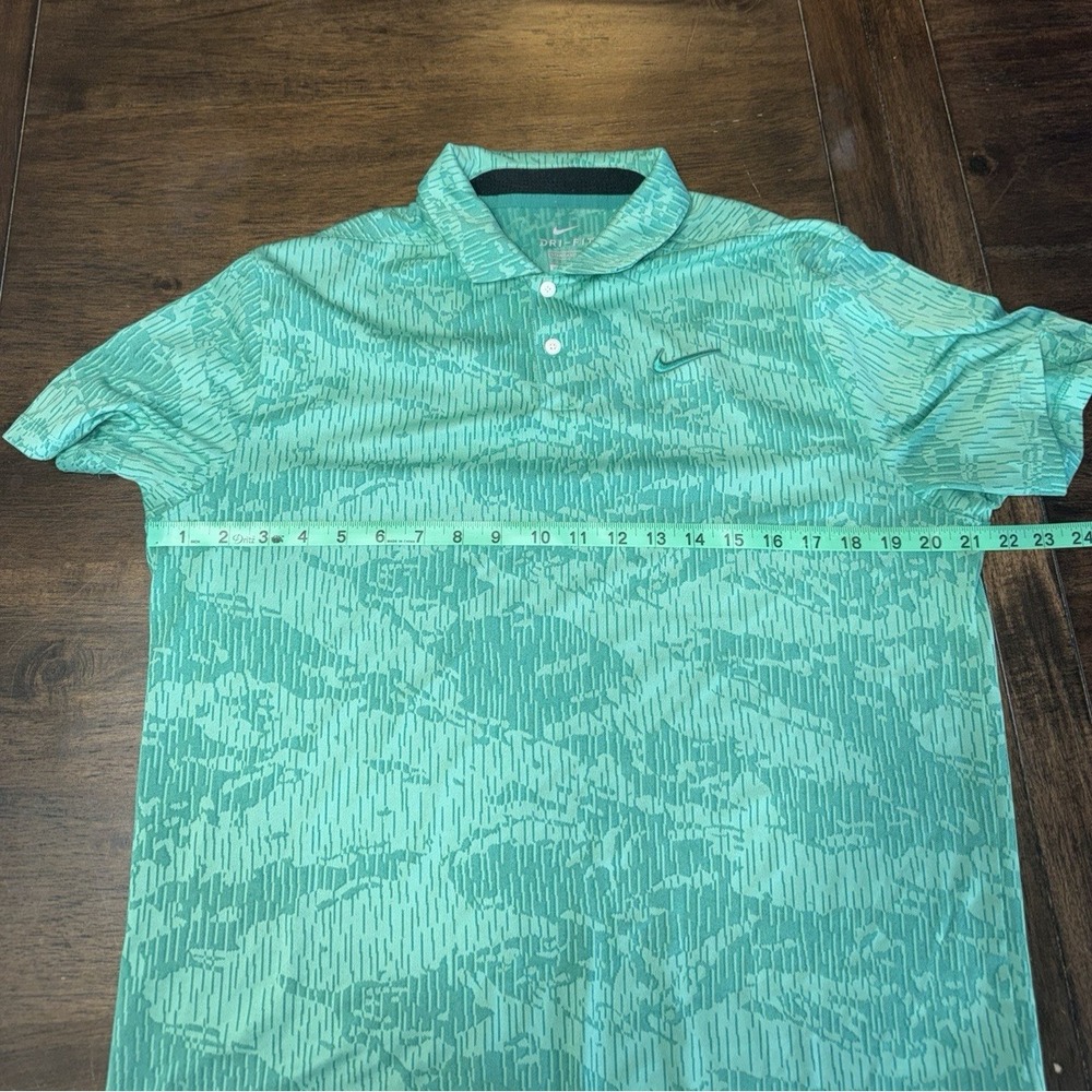 Nike Dri Fit Vapor Golf Polo Green Camouflage Men's M BV0478 Short Sleeve Shirt - Picture 7 of 8